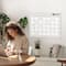 Wallpops White Monthly Dry Erase Calendar Decal